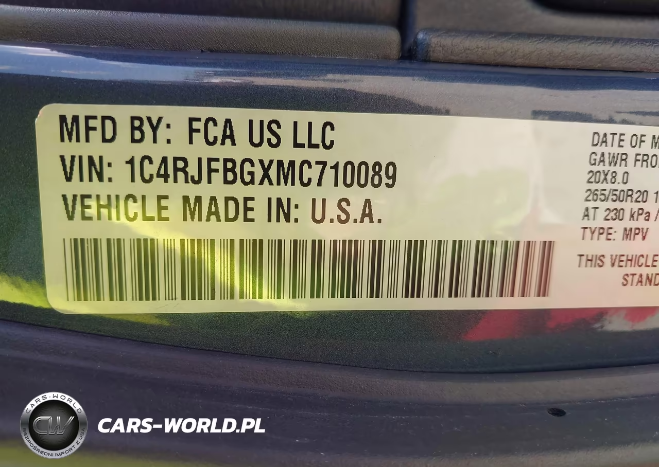 2021 Jeep Grand Cherokee 80Th Anniversary 4X4 VIN:1C4RJFBGXMC710089 - 9