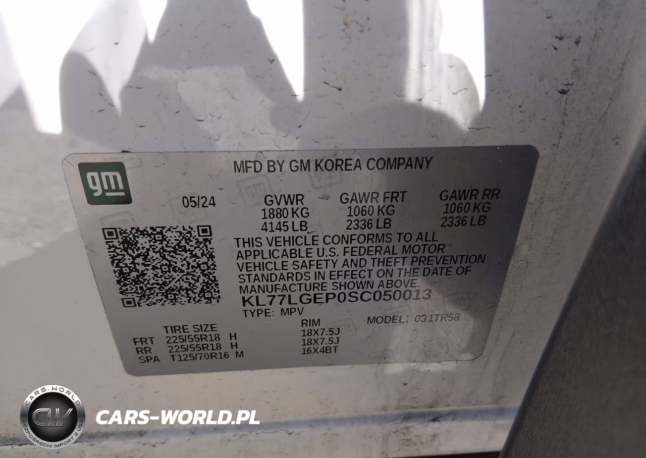 2025 Chevrolet Trax Fwd 1Rs VIN:KL77LGEP0SC050013 - 9