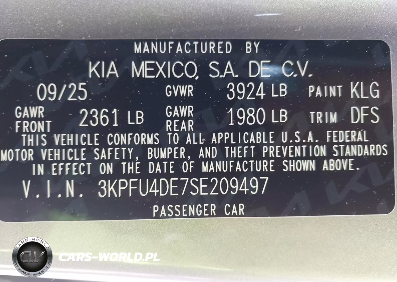 2025 Kia K4 Ex VIN:3KPFU4DE7SE209497 - 9