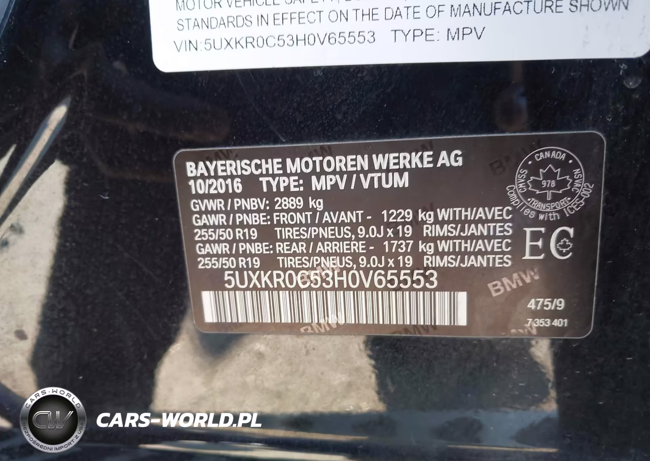 2017 BMW X5 xDrive35I VIN:5UXKR0C53H0V65553 - 9