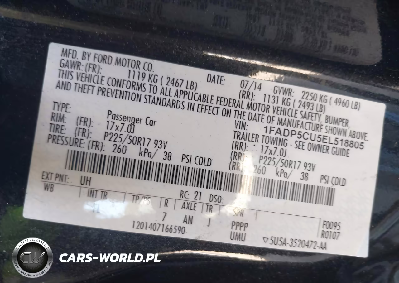2014 Ford C-Max Energi Sel VIN:1FADP5CU5EL518805 - 9