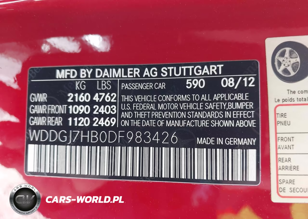 2013 Mercedes-Benz C 63 Amg VIN:WDDGJ7HB0DF983426 - 9
