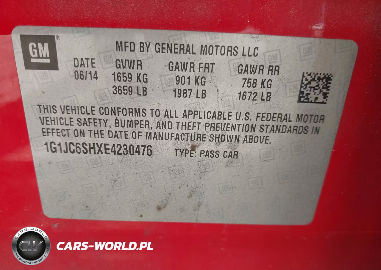2014 Chevrolet Sonic Lt Auto VIN:1G1JC6SHXE4230476 - 9