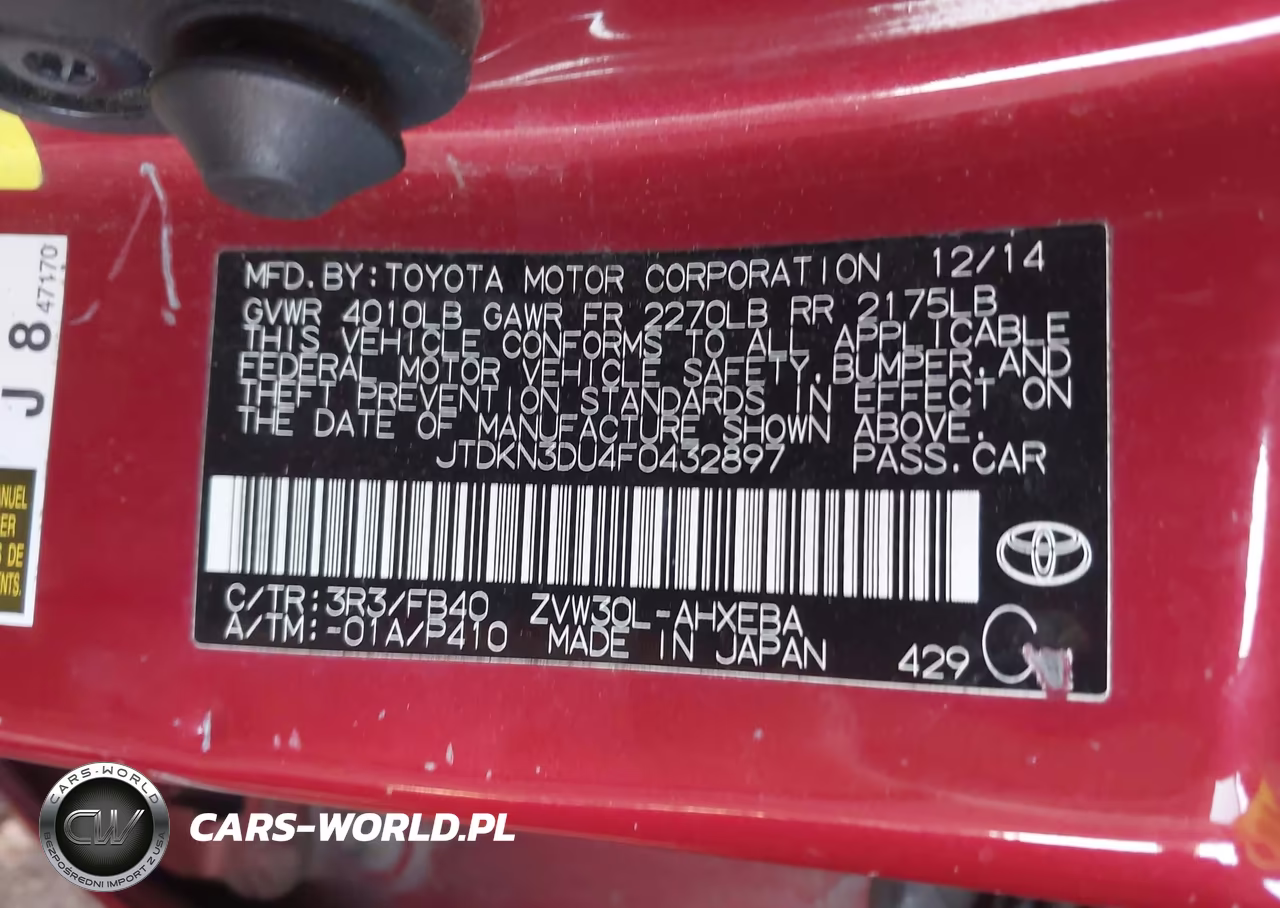 2015 Toyota Prius Three VIN:JTDKN3DU4F0432897 - 9