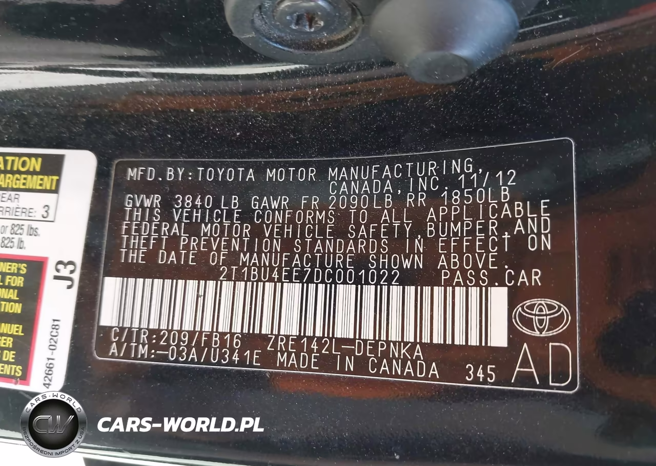 2013 Toyota Corolla Le VIN:2T1BU4EE7DC001022 - 9