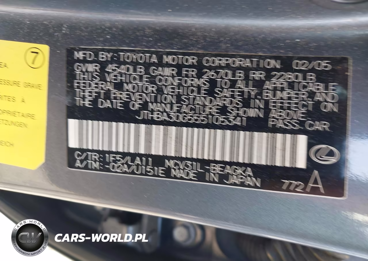 2005 Lexus Es 330 VIN:JTHBA30G555105341 - 9