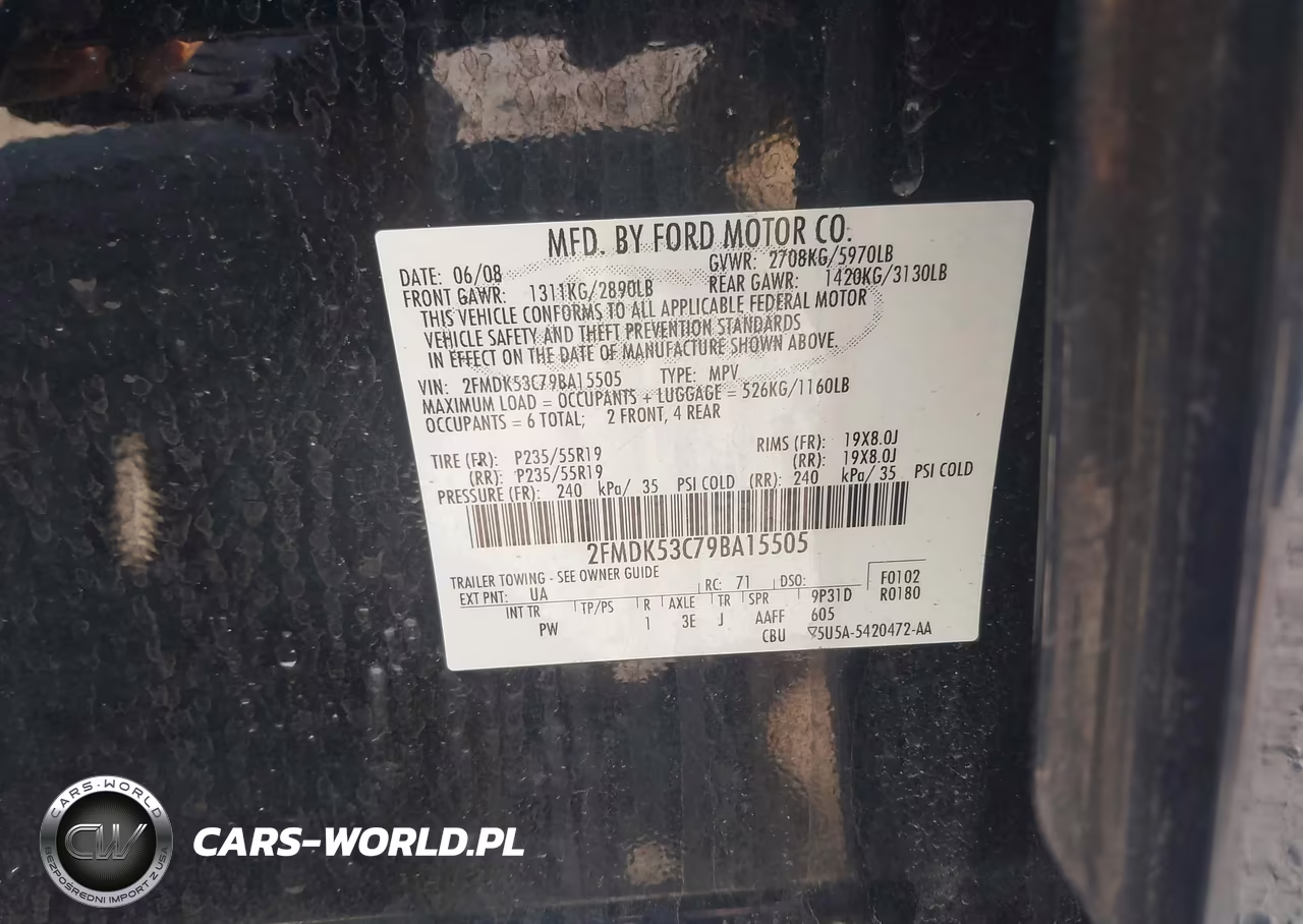 2009 Ford Flex Limited VIN:2FMDK53C79BA15505 - 9