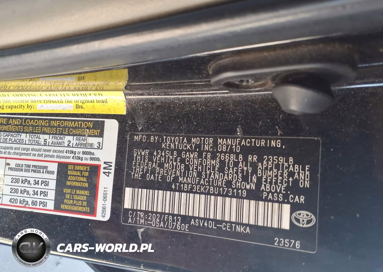 2011 Toyota Camry Le VIN:4T1BF3EK7BU173119 - 9