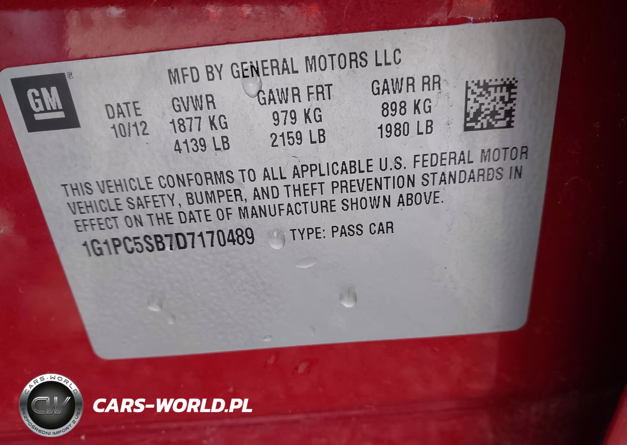 2013 Chevrolet Cruze 1Lt Auto VIN:1G1PC5SB7D7170489 - 9