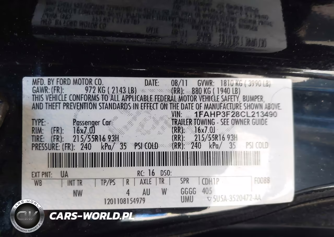 2012 Ford Focus Se VIN:1FAHP3F28CL213490 - 9