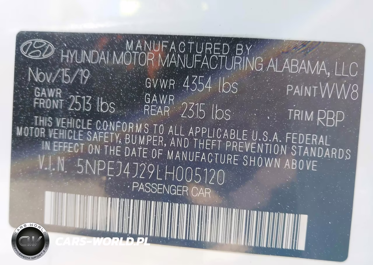 2020 Hyundai Sonata Sel Plus VIN:5NPEJ4J29LH005120 - 9