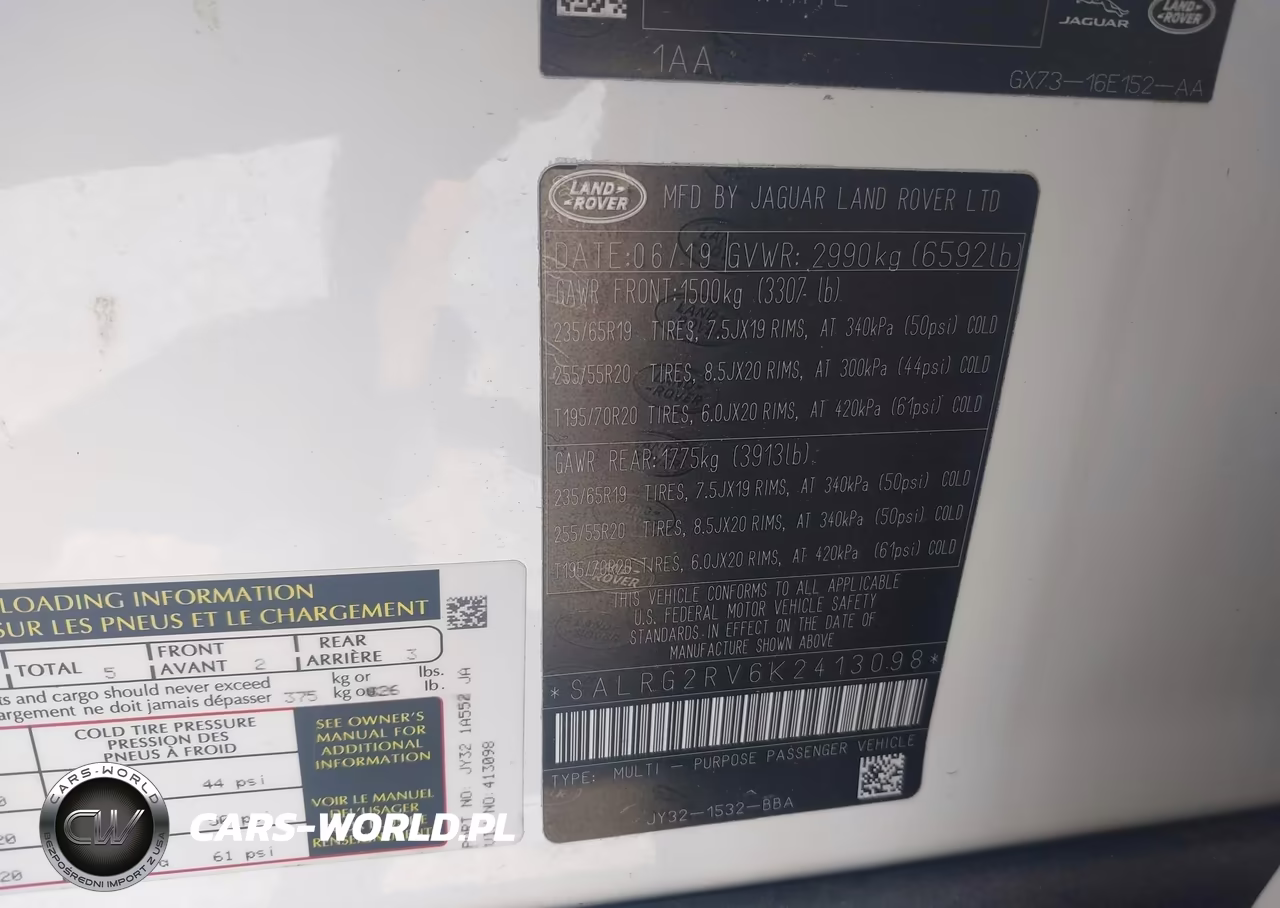 2019 Land Rover Discovery Se VIN:SALRG2RV6K2413098 - 9