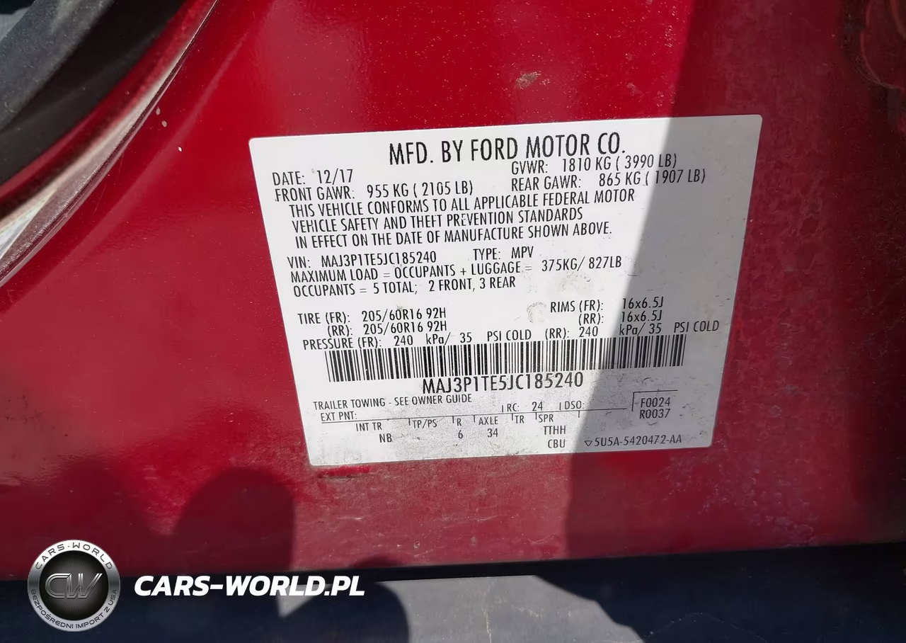 2018 Ford Ecosport Se VIN:MAJ3P1TE5JC185240 - 9