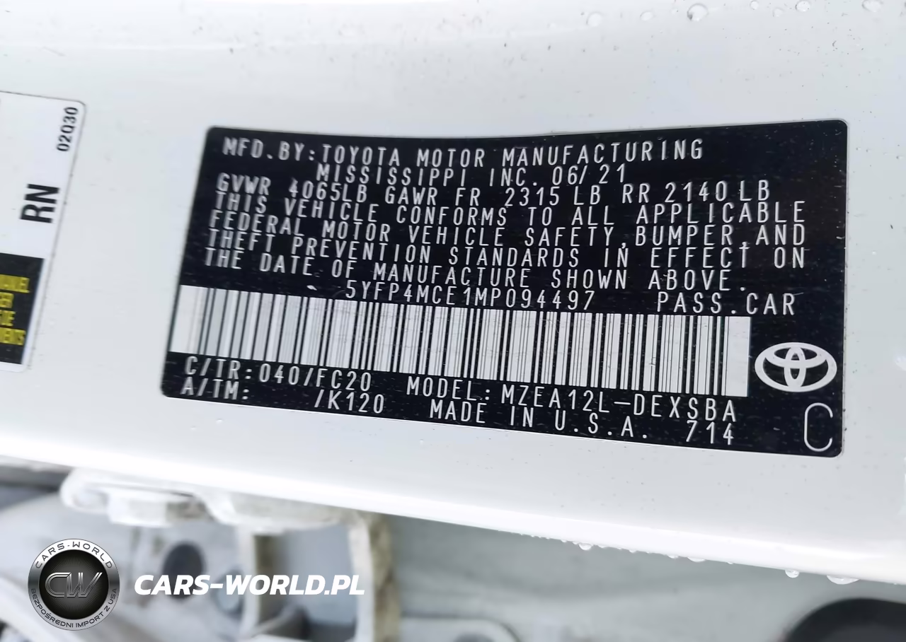 2021 Toyota Corolla Se VIN:5YFP4MCE1MP094497 - 9