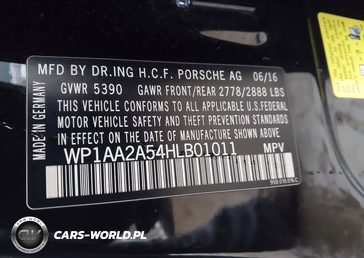 2017 Porsche Macan VIN:WP1AA2A54HLB01011 - 9
