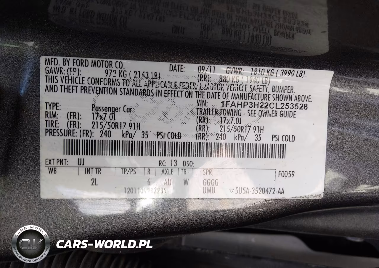 2012 Ford Focus Sel VIN:1FAHP3H22CL253528 - 9