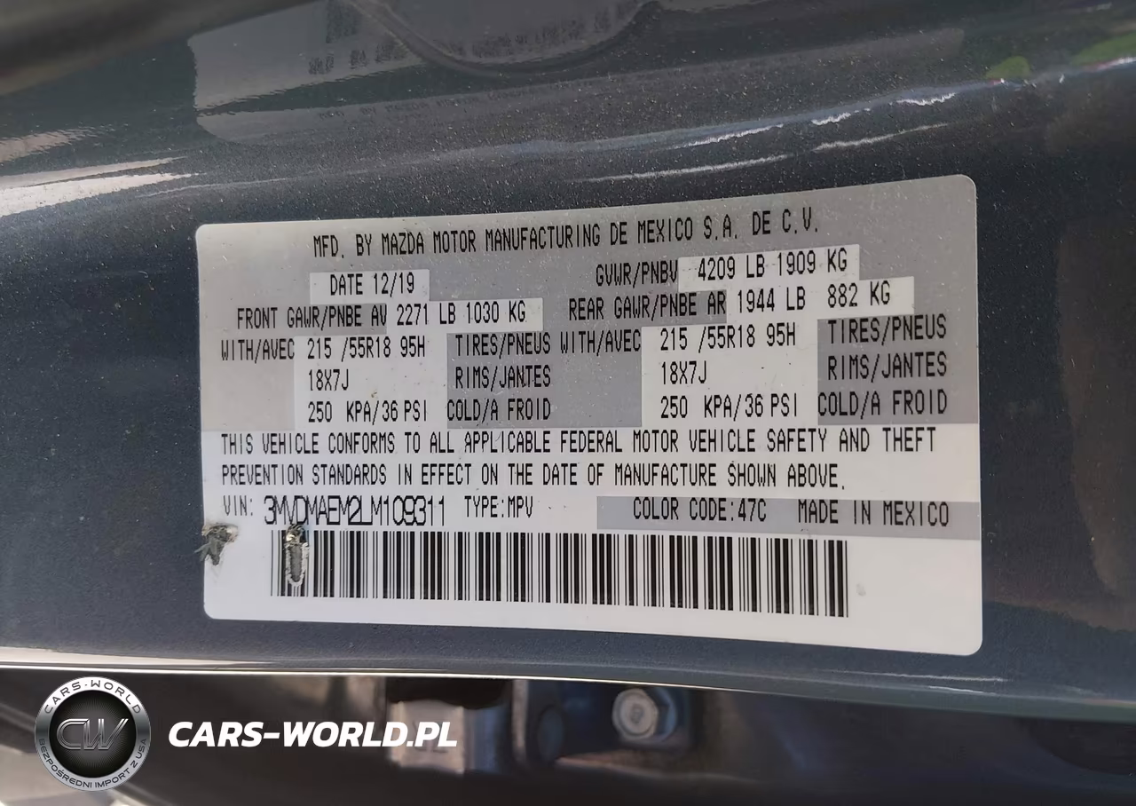 2020 Mazda Cx-30 Premium Package VIN:3MVDMAEM2LM109311 - 9