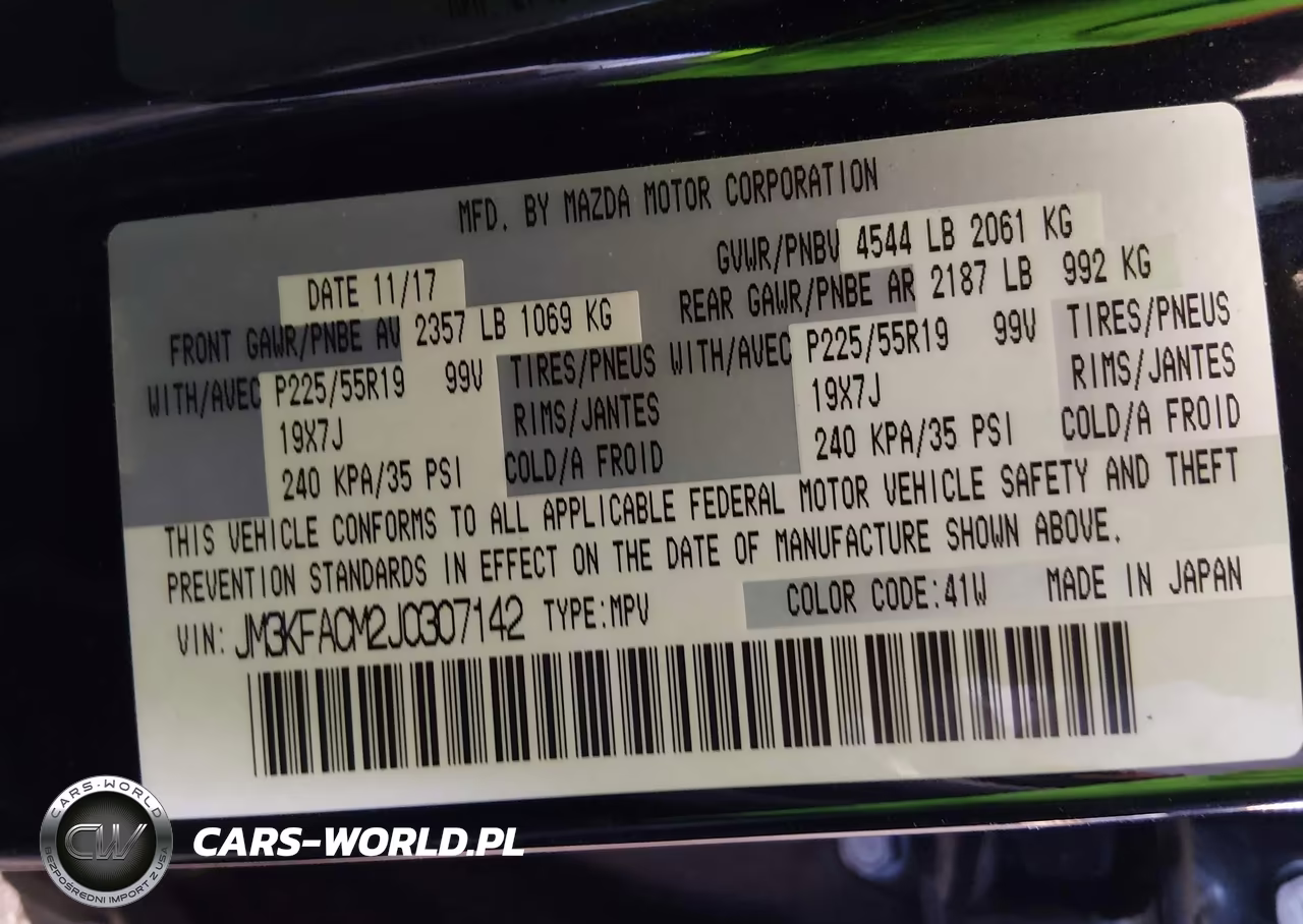 2018 Mazda Cx-5 Touring VIN:JM3KFACM2J0307142 - 9