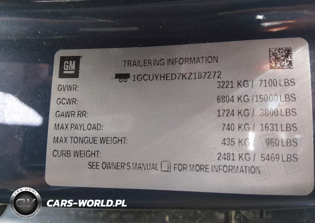 2019 Chevrolet Silverado 1500 High Country VIN:1GCUYHED7KZ187272 - 9