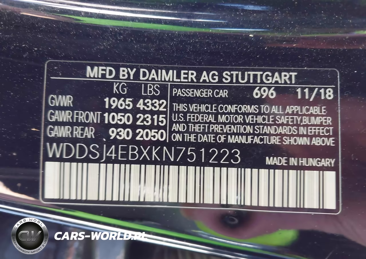 2019 Mercedes-Benz Cla 250 VIN:WDDSJ4EBXKN751223 - 9
