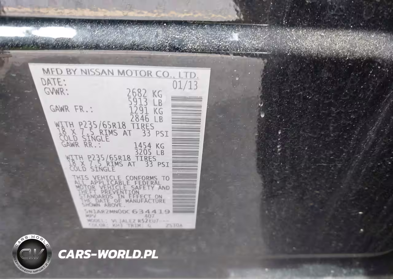 2013 Nissan Pathfinder Sv VIN:5N1AR2MN0DC634419 - 9