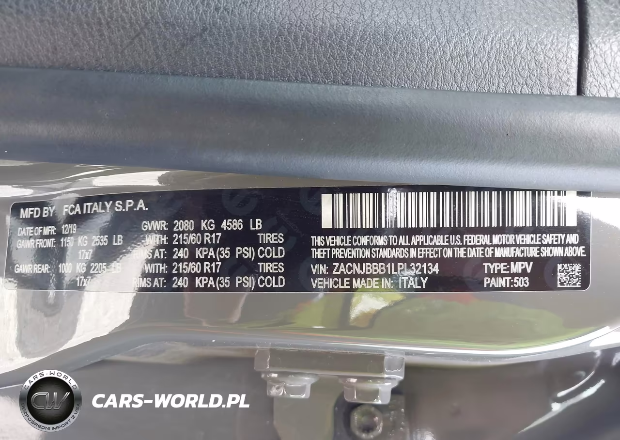 2020 Jeep Renegade Altitude 4X4 VIN:ZACNJBBB1LPL32134 - 9
