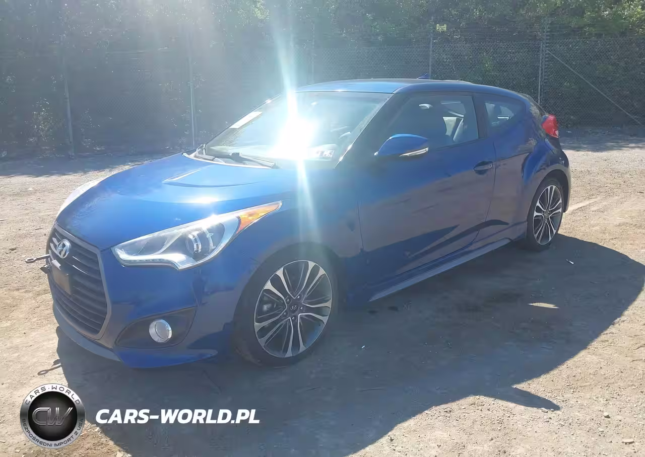 2016 Hyundai Veloster Turbo VIN:KMHTC6AE1GU262240 - 2
