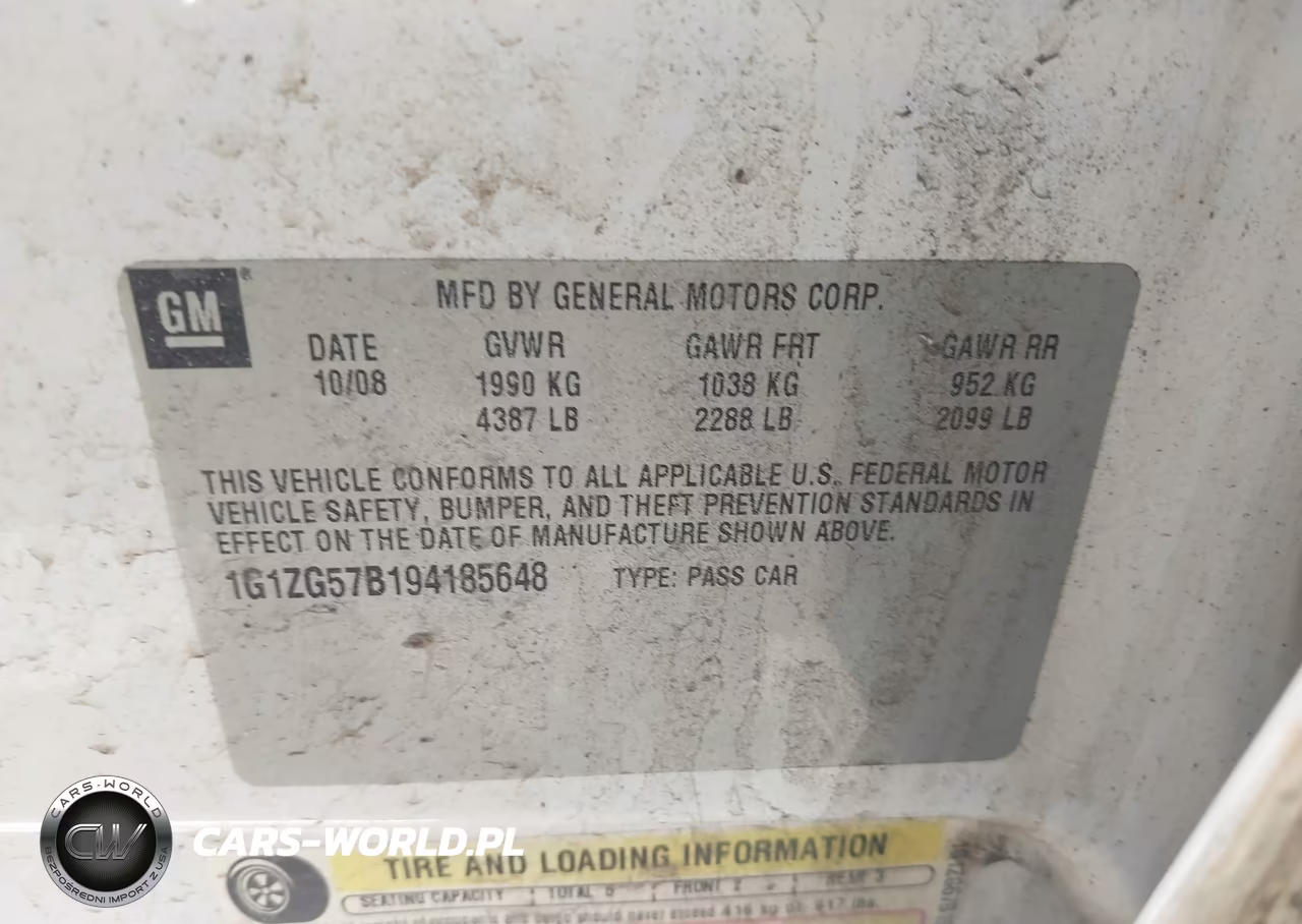 2009 Chevrolet Malibu Ls VIN:1G1ZG57B194185648 - 9