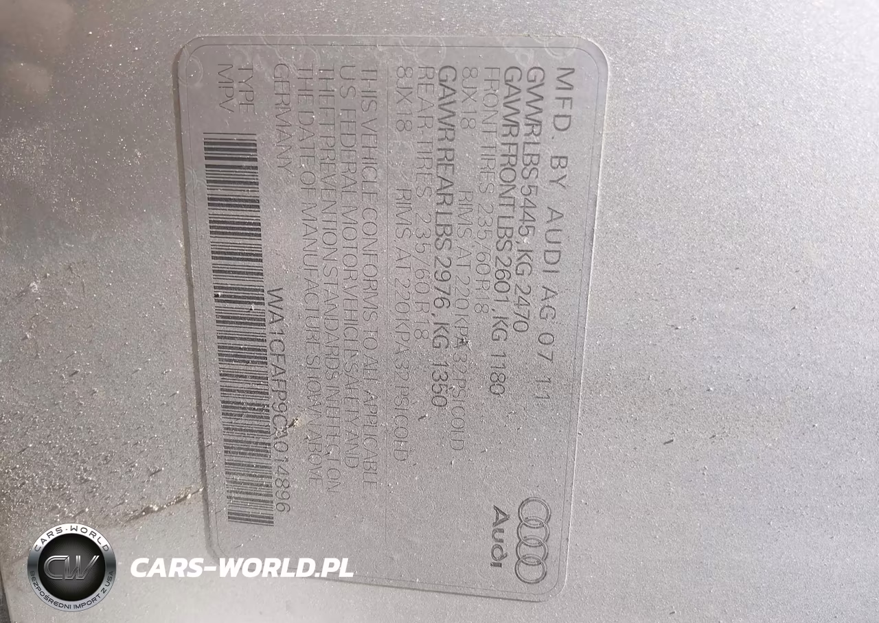 2012 Audi Q5 2.0T Premium VIN:WA1CFAFP9CA014896 - 9