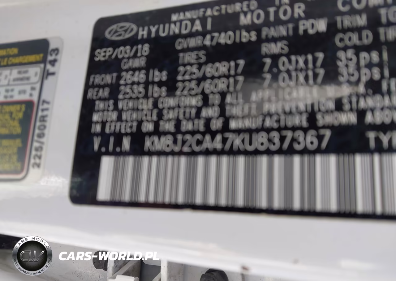 2019 Hyundai Tucson Se VIN:KM8J2CA47KU837367 - 9