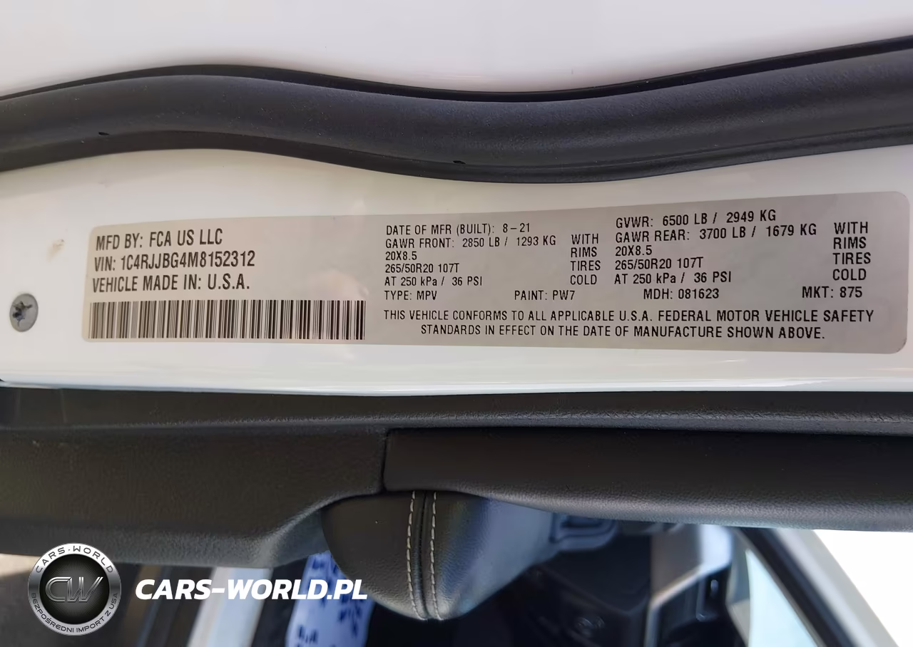 2021 Jeep Grand Cherokee L Limited 4X2 VIN:1C4RJJBG4M8152312 - 9