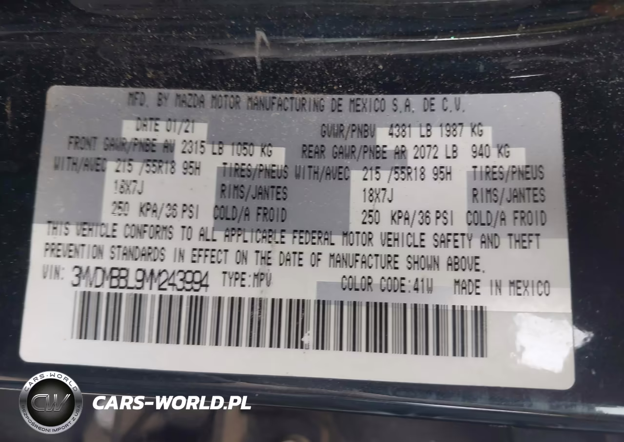 2021 Mazda Cx-30 Select VIN:3MVDMBBL9MM243994 - 9