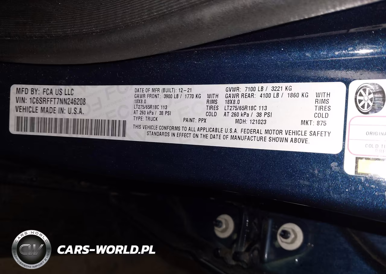2022 Ram 1500 Big Horn 4X4 5'7 Box VIN:1C6SRFFT7NN246208 - 9