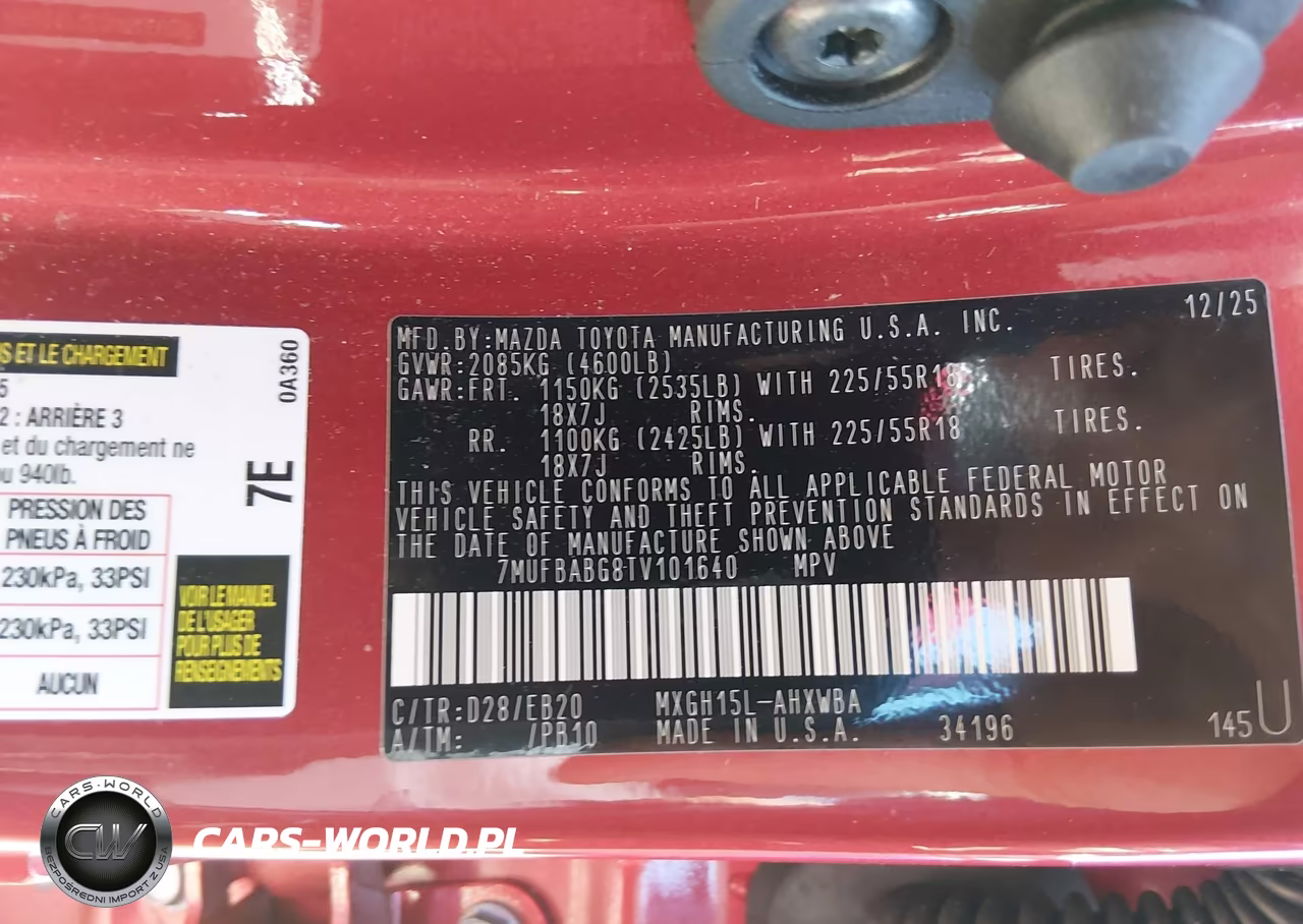 2026 Toyota Corolla Cross Hybrid Xse VIN:7MUFBABG8TV101640 - 9