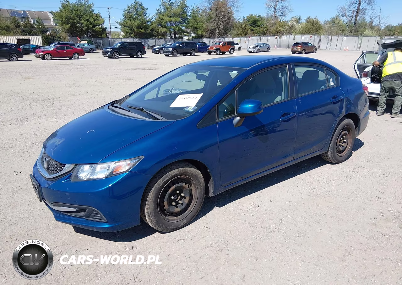 2013 Honda Civic Lx VIN:2HGFB2F5XDH523581 - 2