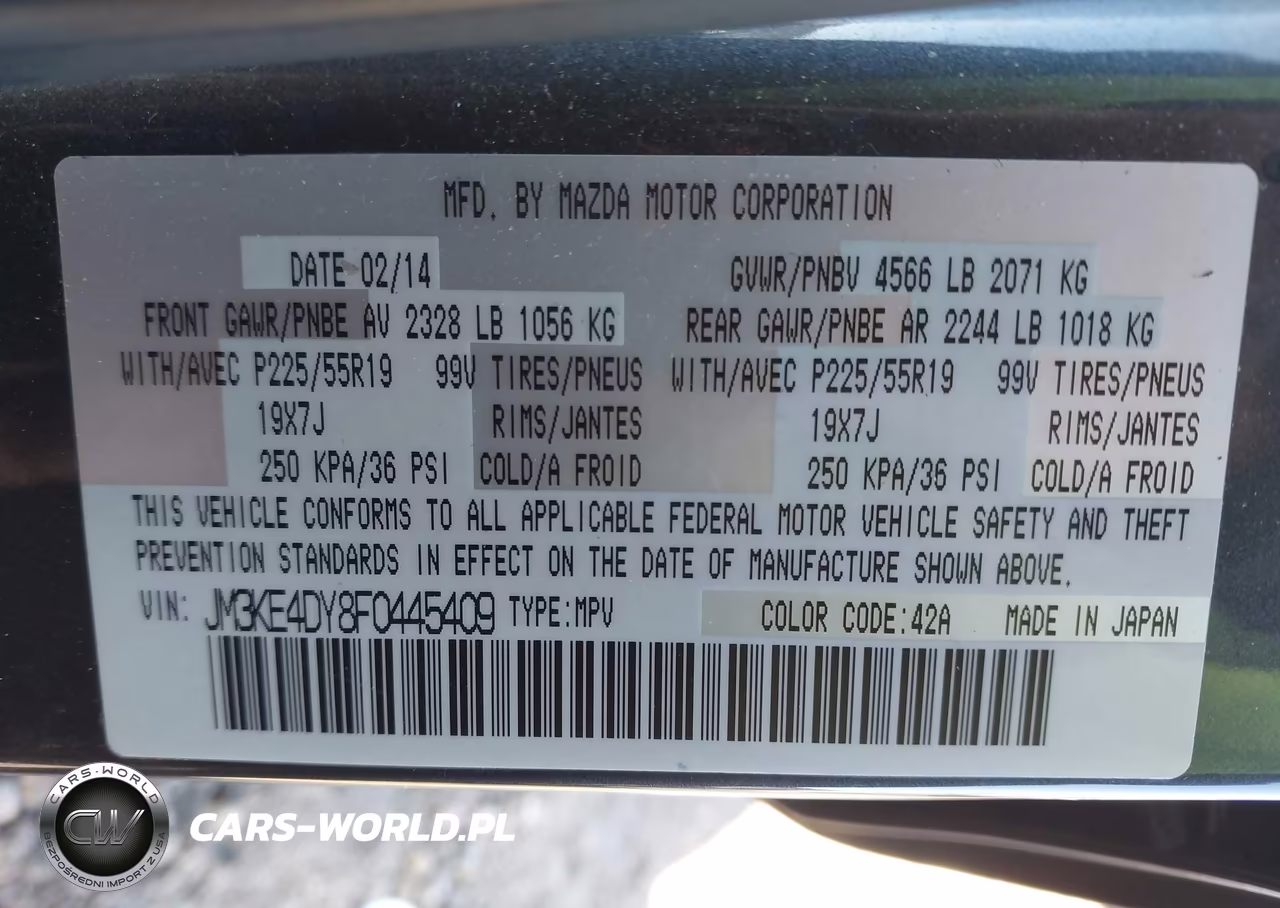 2015 Mazda Cx-5 Grand Touring VIN:JM3KE4DY8F0445409 - 9