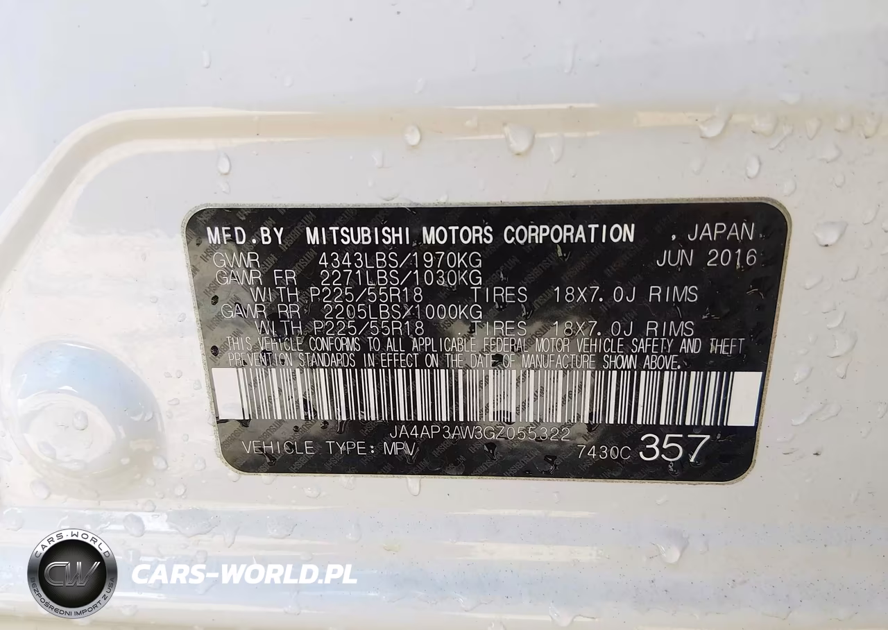 2016 Mitsubishi Outlander Sport 2.4 Es VIN:JA4AP3AW3GZ055322 - 9