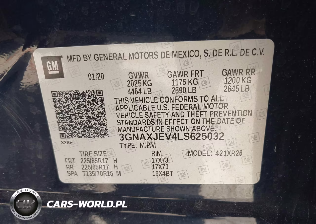 2020 Chevrolet Equinox Fwd 2Fl VIN:3GNAXJEV4LS625032 - 9