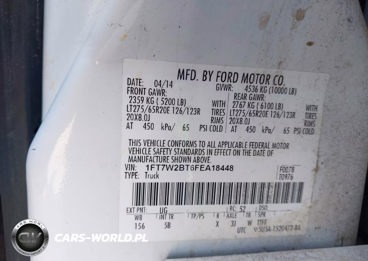 2015 Ford F-250 Lariat VIN:1FT7W2BT6FEA18448 - 9