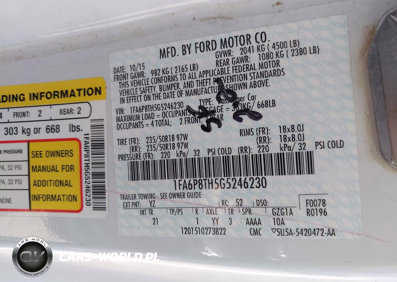 2016 Ford Mustang Ecoboost VIN:1FA6P8TH5G5246230 - 9