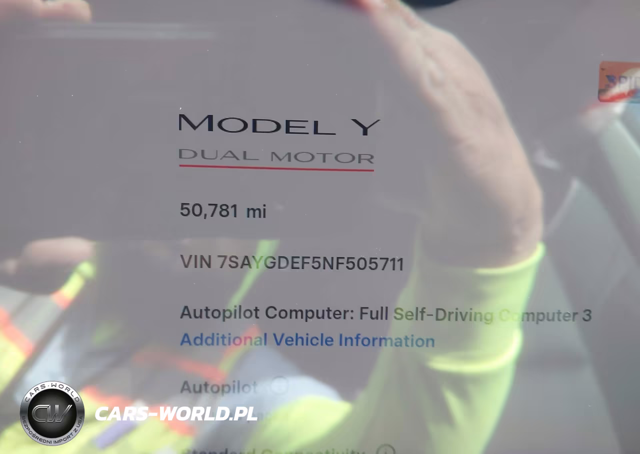2022 Tesla Model Y Performance Dual Motor All-Wheel Drive VIN:7SAYGDEF5NF505711 - 12