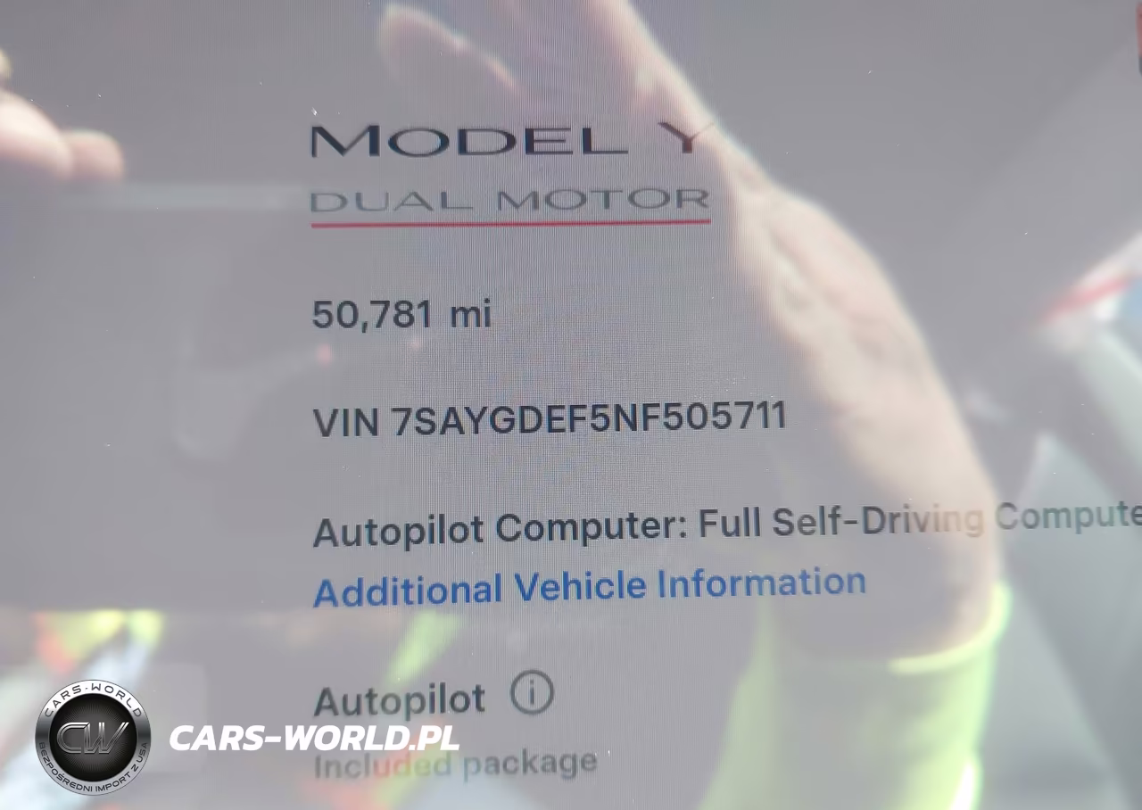 2022 Tesla Model Y Performance Dual Motor All-Wheel Drive VIN:7SAYGDEF5NF505711 - 14