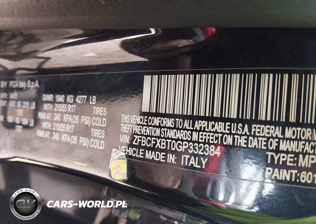 2016 Fiat 500X Easy VIN:ZFBCFXBT0GP332384 - 9