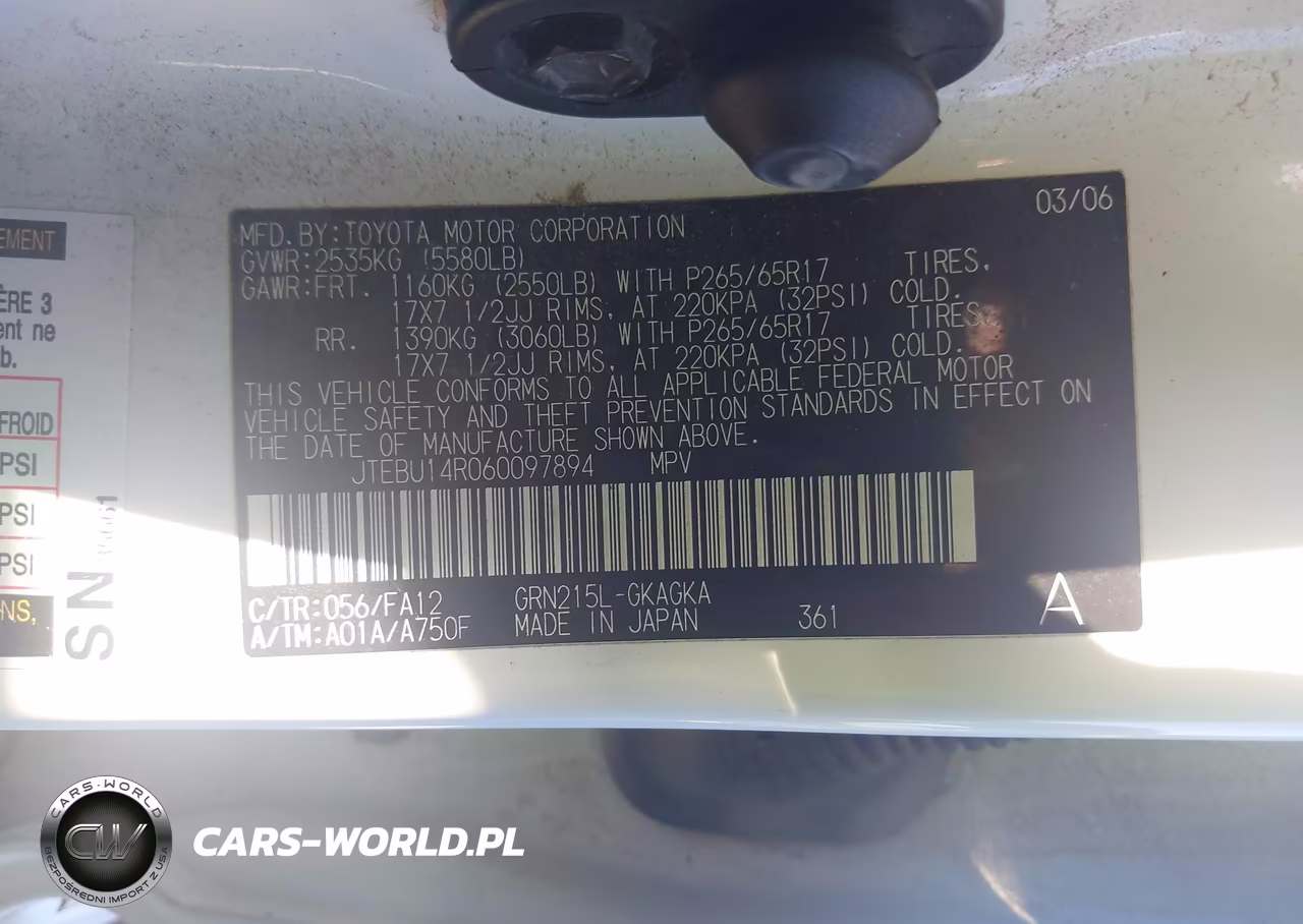 2006 Toyota 4Runner Sr5 V6 VIN:JTEBU14R060097894 - 9