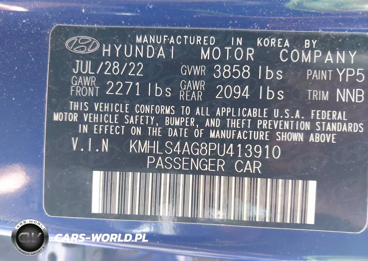 2023 Hyundai Elantra Sel VIN:KMHLS4AG8PU413910 - 9