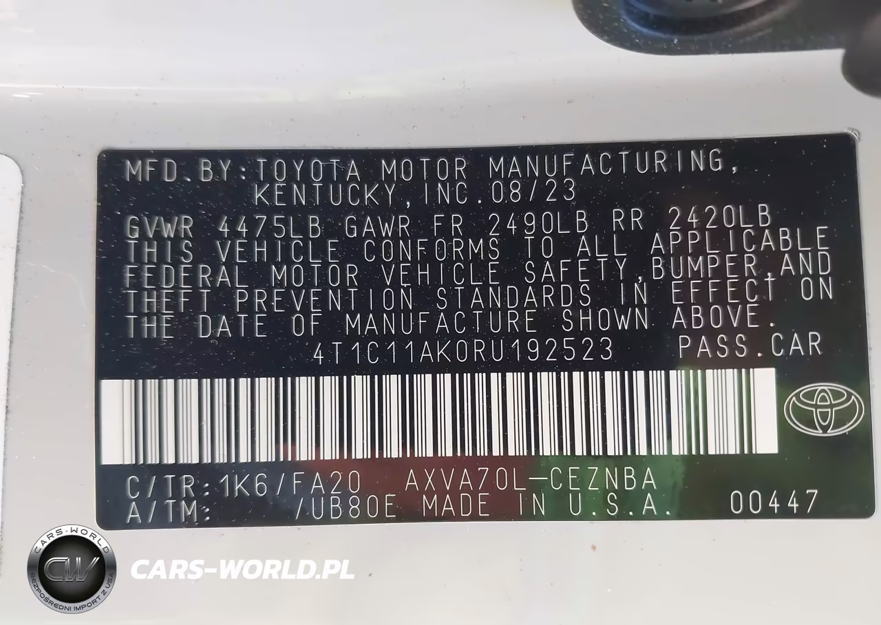 2024 Toyota Camry Le VIN:4T1C11AK0RU192523 - 9