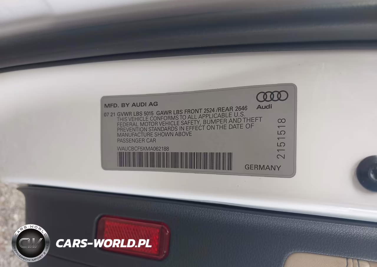 2021 Audi A5 Sportback Premium Plus 40 Tfsi Quattro S Tronic VIN:WAUCBCF5XMA062188 - 9