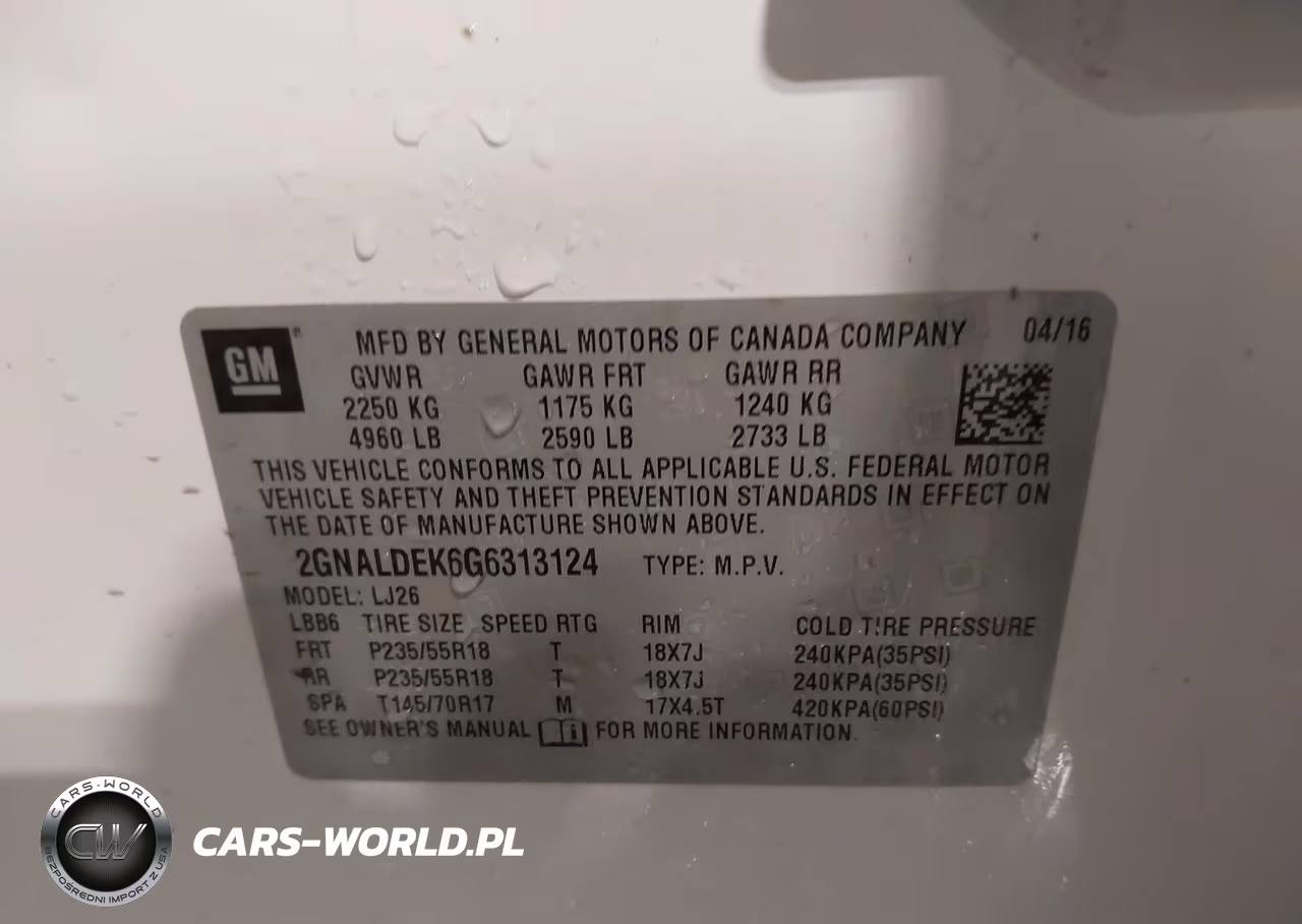 2016 Chevrolet Equinox Ltz VIN:2GNALDEK6G6313124 - 9