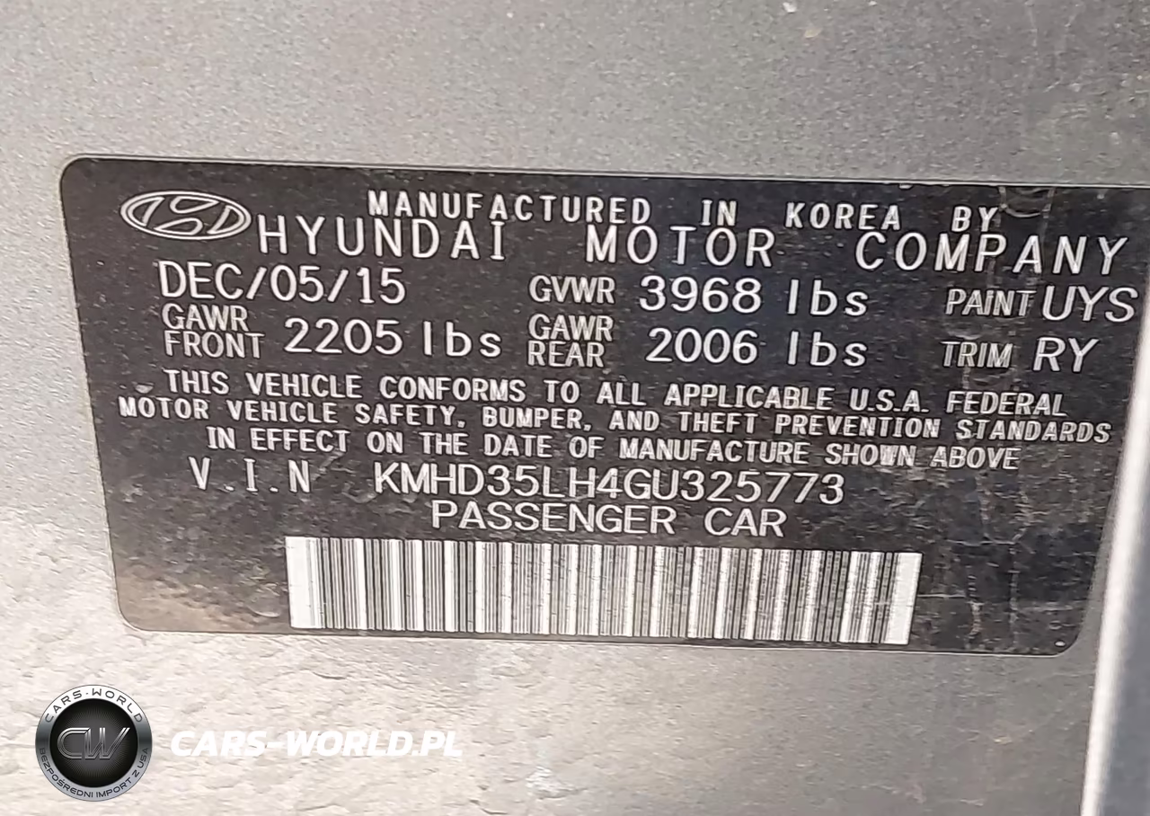 2016 Hyundai Elantra Gt VIN:KMHD35LH4GU325773 - 9