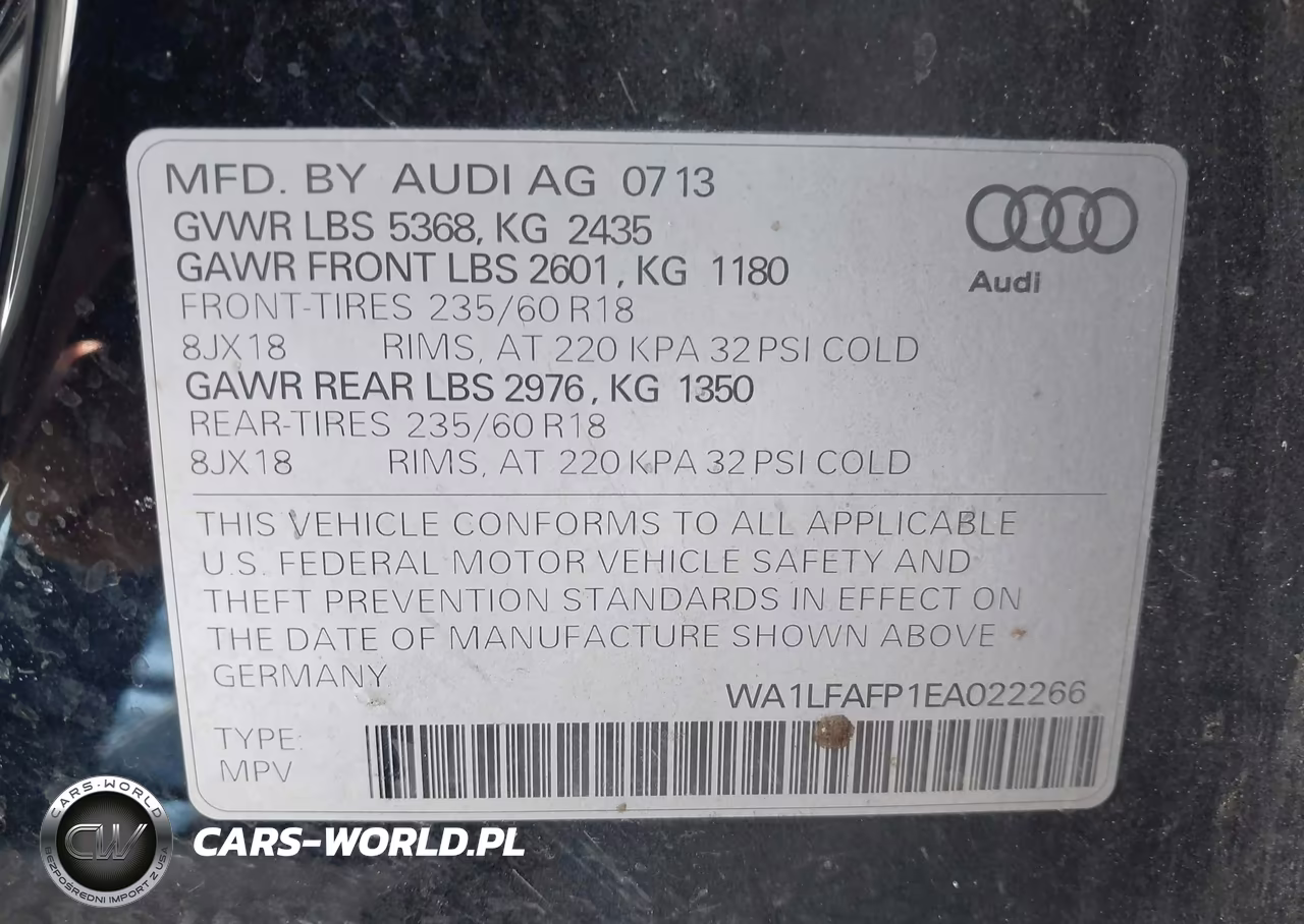 2014 Audi Q5 2.0T Premium VIN:WA1LFAFP1EA022266 - 9